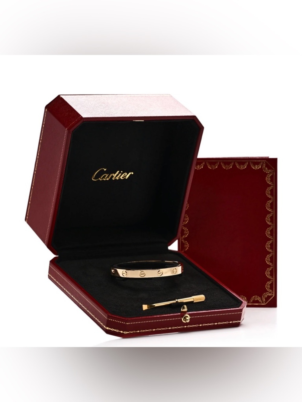 Cartier Love Bracelet in Yellow Gold with Box, Screwdriver, and Certificate
